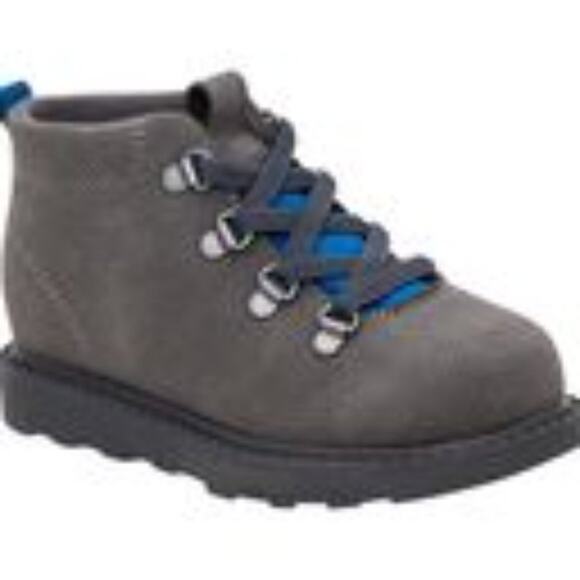 CARTER'S BOY DONNIE GREY TODDLER HIGH TOP BOOTS SIZE 8 BRAND NEW WITH TAGS - Picture 1 of 7